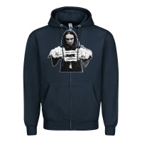 Navy it should have been lars Zipper Hoodie - linhVisuals