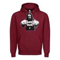 Burgundy it should have been lars Zipper Hoodie - linhVisuals