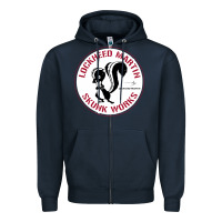Navy skunks works adp roundel patch Zipper Hoodie - linhVisuals