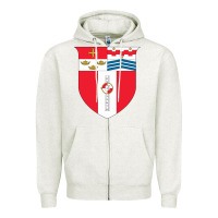 Oatmeal Heather Rensselaer Polytechnic Institute Zipper Hoodie - linhVisuals