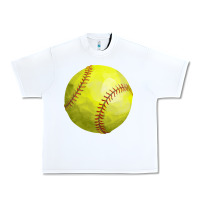 White softball Urban Heavy Tee - FaDigitalArtStudio