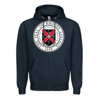 Navy Rhodes College Zipper Hoodie - linhVisuals