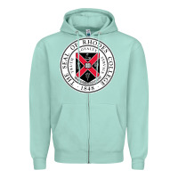 Seafoam Rhodes College Zipper Hoodie - linhVisuals