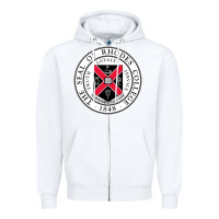 White Rhodes College Zipper Hoodie - linhVisuals