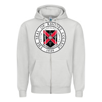 Dove Grey Rhodes College Zipper Hoodie - linhVisuals