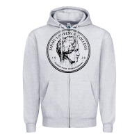 Heather Grey Sarah Lawrence College Zipper Hoodie - linhVisuals