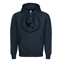 Navy Sarah Lawrence College Zipper Hoodie - linhVisuals