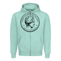 Seafoam Sarah Lawrence College Zipper Hoodie - linhVisuals