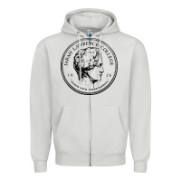 Dove Grey Sarah Lawrence College Zipper Hoodie - linhVisuals