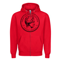 Red Sarah Lawrence College Zipper Hoodie - linhVisuals