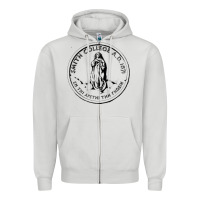 Dove Grey Smith College Zipper Hoodie - linhVisuals
