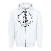 White Smith College Zipper Hoodie - linhVisuals