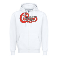 White Chicago Live In Concert Zipper Hoodie - linhVisuals