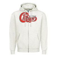 Oatmeal Heather Chicago Live In Concert Zipper Hoodie - linhVisuals