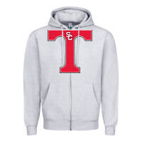 Heather Grey san clemente high school Zipper Hoodie - linhVisuals