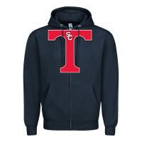 Navy san clemente high school Zipper Hoodie - linhVisuals