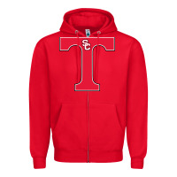 Red san clemente high school Zipper Hoodie - linhVisuals