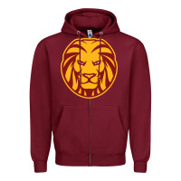 Burgundy monte vista high school Zipper Hoodie - linhVisuals