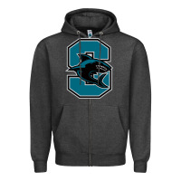 Charcoal Heather santiago high school Zipper Hoodie - linhVisuals