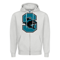 Dove Grey santiago high school Zipper Hoodie - linhVisuals