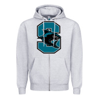 Heather Grey santiago high school Zipper Hoodie - linhVisuals