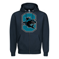 Navy santiago high school Zipper Hoodie - linhVisuals