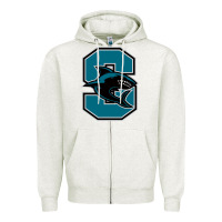 Oatmeal Heather santiago high school Zipper Hoodie - linhVisuals