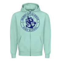 Seafoam newport harbor high school Zipper Hoodie - linhVisuals