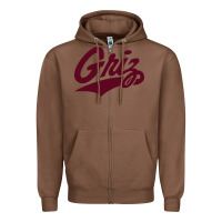 Chestnut montana griz basketball Zipper Hoodie - linhVisuals