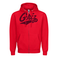 Red montana griz basketball Zipper Hoodie - linhVisuals