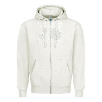 Oatmeal Heather i like dogs and sloths and maybe 3 people funny animals Zipper Hoodie - linhVisuals
