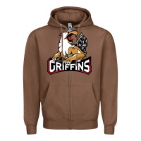 Chestnut #the griffins grand rapids Zipper Hoodie - linhVisuals