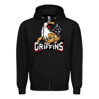 Black #the griffins grand rapids Zipper Hoodie - linhVisuals