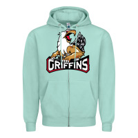 Seafoam #the griffins grand rapids Zipper Hoodie - linhVisuals