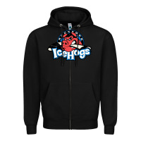 Black #the icehogs rockford Zipper Hoodie - linhVisuals