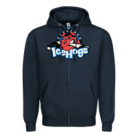 Navy #the icehogs rockford Zipper Hoodie - linhVisuals