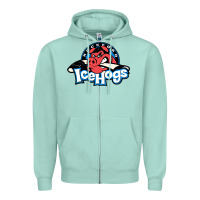 Seafoam #the icehogs rockford Zipper Hoodie - linhVisuals