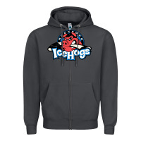 Smoke #the icehogs rockford Zipper Hoodie - linhVisuals