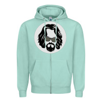 Seafoam big lebowski Zipper Hoodie - linhVisuals