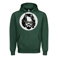 Sports Green big lebowski Zipper Hoodie - linhVisuals