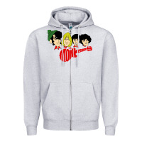 Heather Grey the monkees Zipper Hoodie - linhVisuals