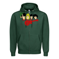 Sports Green the monkees Zipper Hoodie - linhVisuals