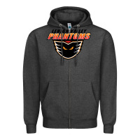 Charcoal Heather #the phantoms lehigh valley Zipper Hoodie - linhVisuals