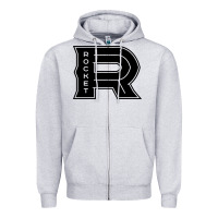 Heather Grey the rocket laval Zipper Hoodie - linhVisuals