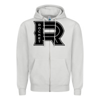 Dove Grey the rocket laval Zipper Hoodie - linhVisuals