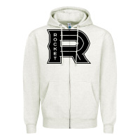 Oatmeal Heather the rocket laval Zipper Hoodie - linhVisuals