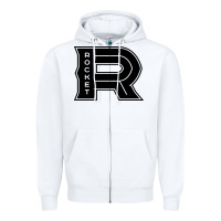 White the rocket laval Zipper Hoodie - linhVisuals
