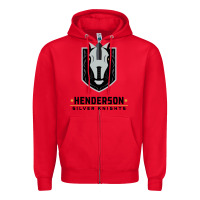 Red #the silver knight henderson Zipper Hoodie - linhVisuals