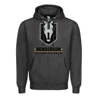 Charcoal Heather #the silver knight henderson Zipper Hoodie - linhVisuals