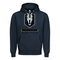 Navy #the silver knight henderson Zipper Hoodie - linhVisuals